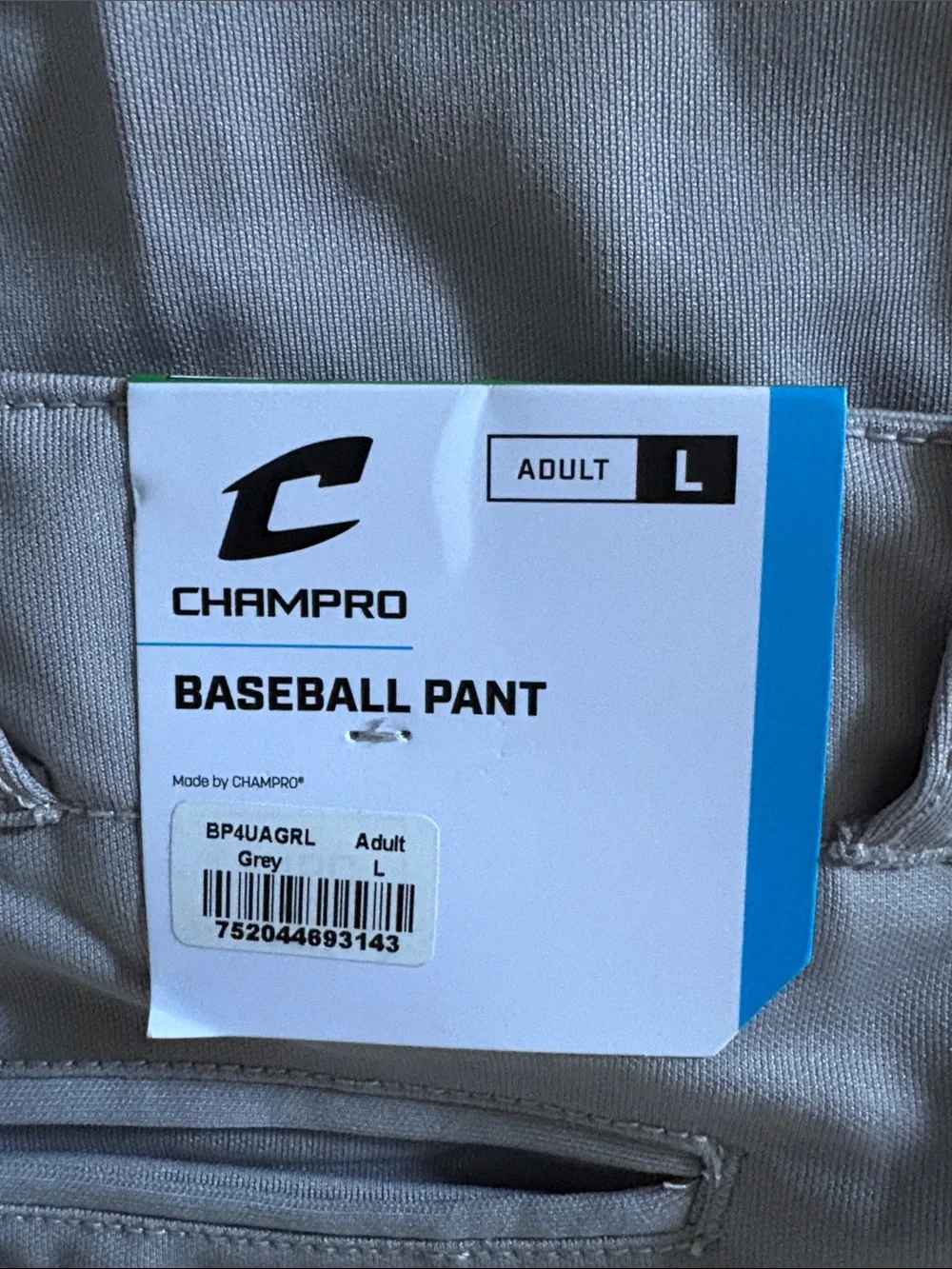 Gray Baseball Pants - Men’s Adult Large
